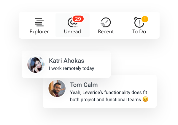 notifications in Leverice